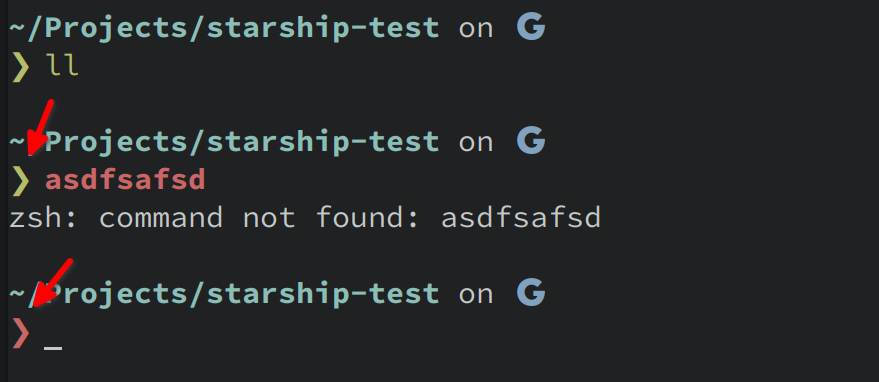 Last command status